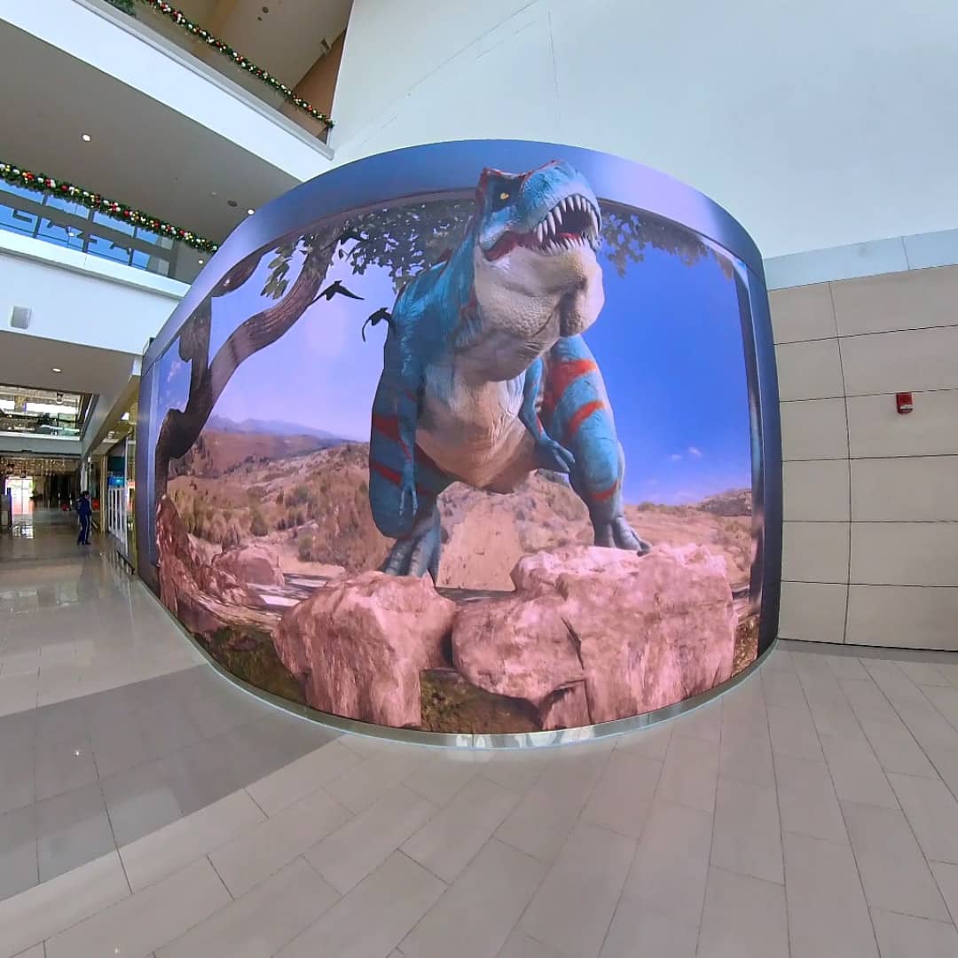 Canales de Publicidad DOOH 1 Pantalla LED 3D en el Centro Comercial Multiplaza